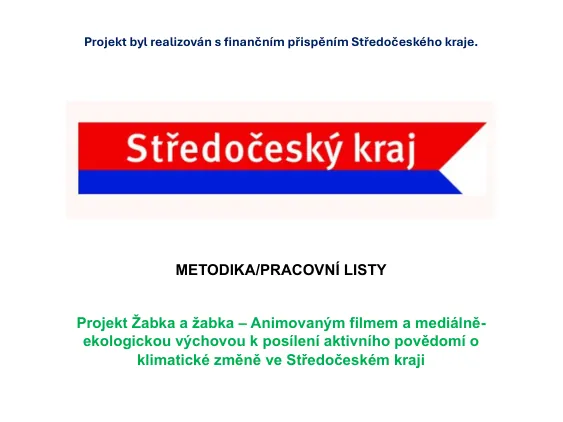 Titulní strana metodiky Žabka a žabka